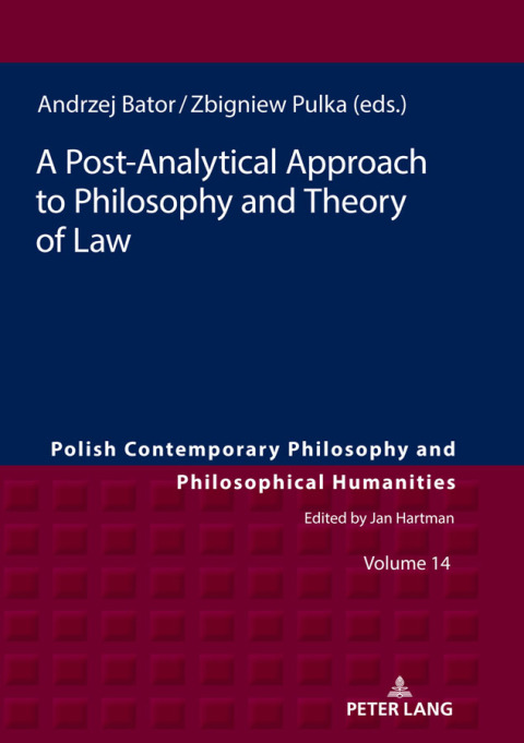 Cover image for book A Post-Analytical Approach to Philosophy and Theory of Law