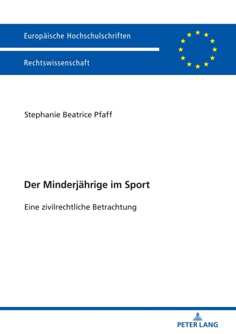 Cover image for book Der Minderjaehrige im Sport