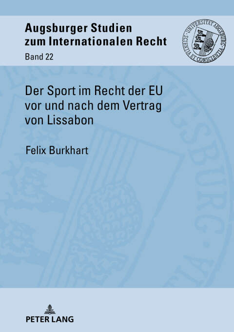 Cover image for book Der Sport im Recht der EU vor und nach dem Vertrag von Lissabon