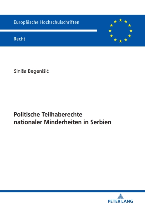 Cover image for book Politische Teilhaberechte nationaler Minderheiten in Serbien
