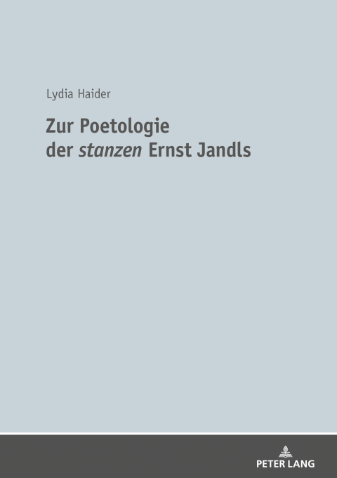 Cover image for book Zur Poetologie der «stanzen» Ernst Jandls