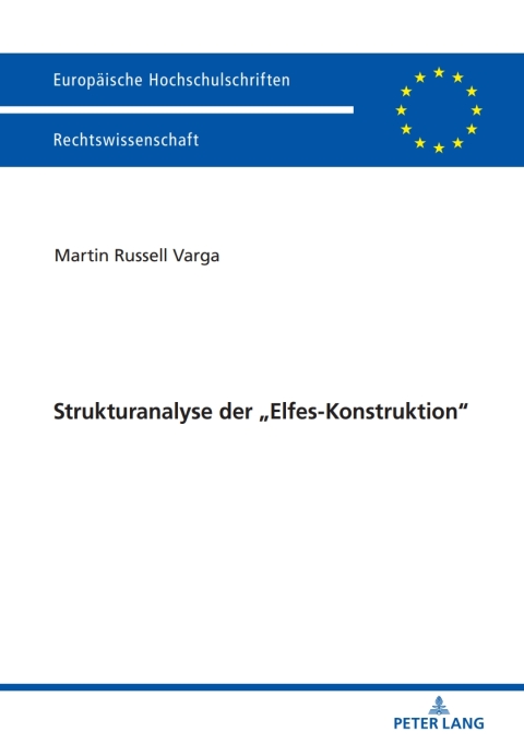 Cover image for book Strukturanalyse der „Elfes-Konstruktion“