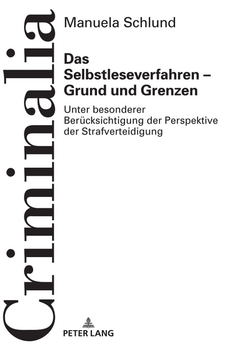 Cover image for book Das Selbstleseverfahren – Grund und Grenzen