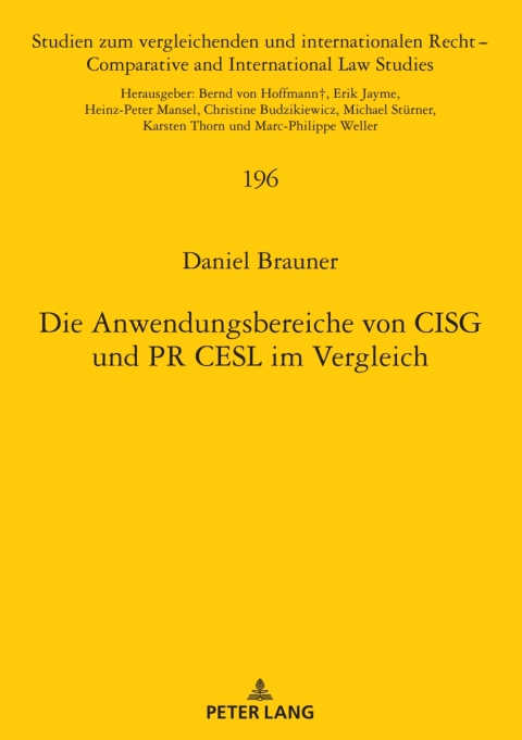 Cover image for book Die Anwendungsbereiche von CISG und PR CESL im Vergleich