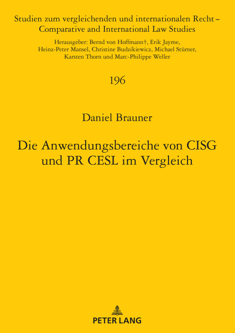 Cover image for book Die Anwendungsbereiche von CISG und PR CESL im Vergleich