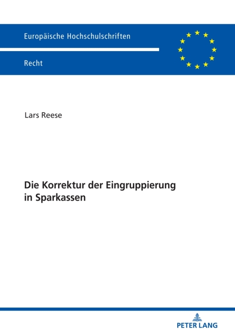 Cover image for book Die Korrektur der Eingruppierung in Sparkassen