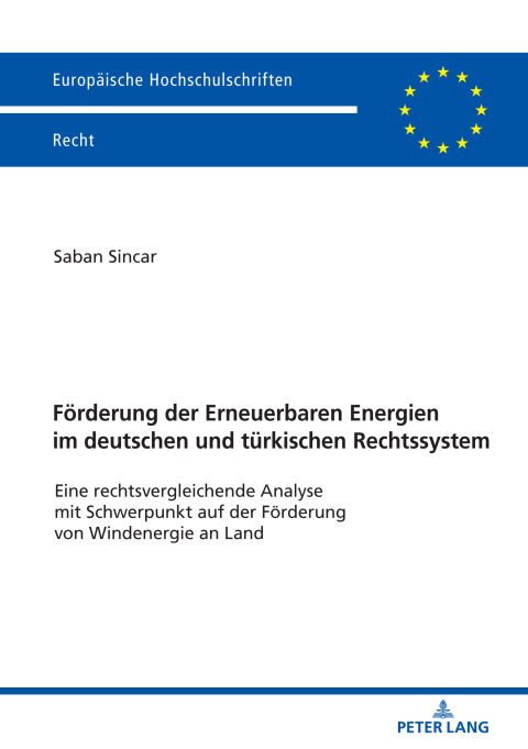Cover image for book Foerderung der Erneuerbaren Energien im deutschen und tuerkischen Rechtssystem