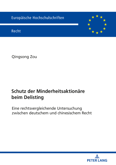 Cover image for book Schutz der Minderheitsaktionaere beim Delisting