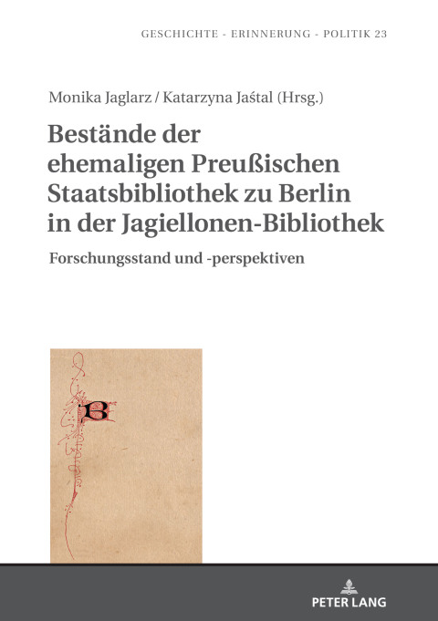 Cover image for book Bestände der ehemaligen Preußischen Staatsbibliothek zu Berlin in der Jagiellonen-Bibliothek