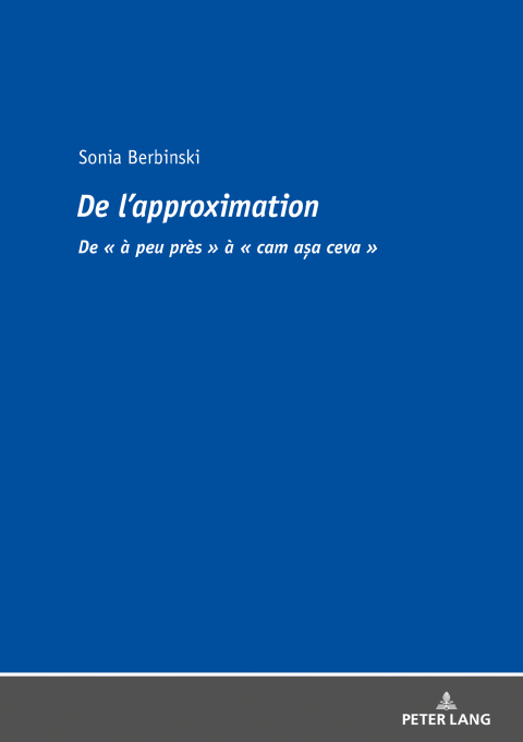 Cover image for book De l'approximation