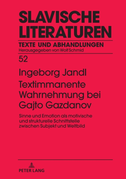 Cover image for book Textimmanente Wahrnehmung bei Gajto Gazdanov