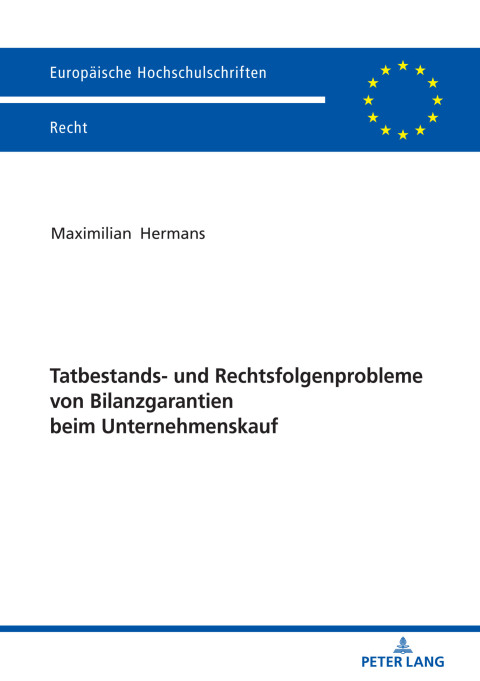 Cover image for book Tatbestands- und Rechtsfolgenprobleme von Bilanzgarantien beim Unternehmenskauf