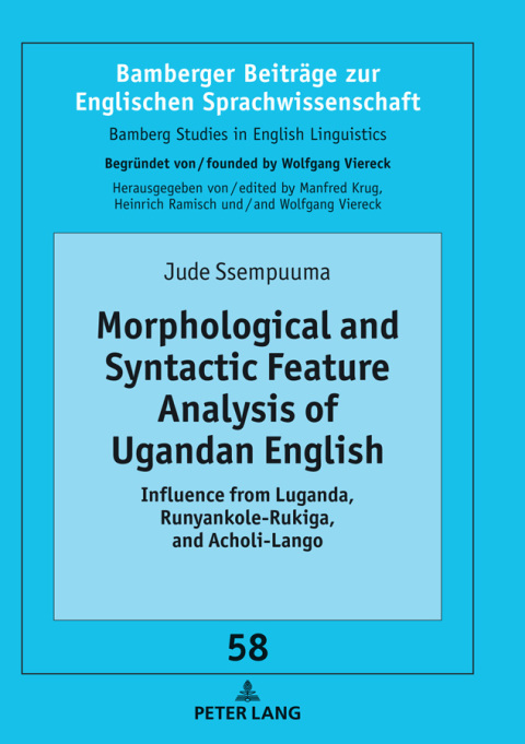 Cover image for book Morphological and Syntactic Feature Analysis of Ugandan English