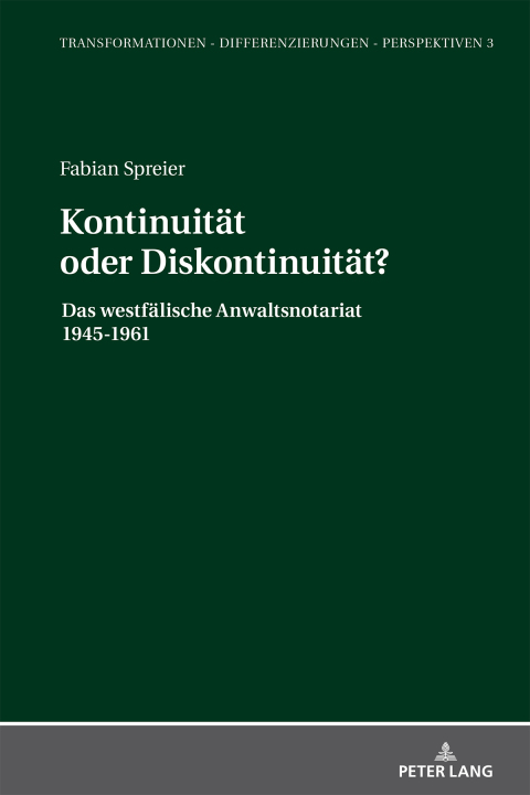 Cover image for book Kontinuitaet oder Diskontinuitaet?