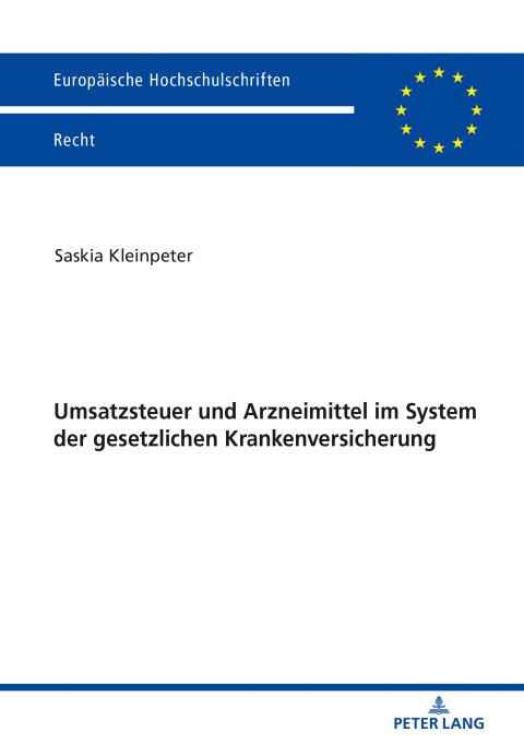 Cover image for book Umsatzsteuer und Arzneimittel im System der gesetzlichen Krankenversicherung