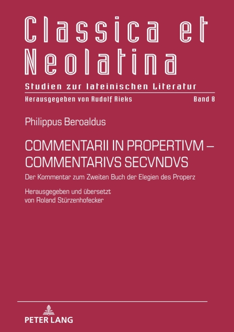 Cover image for book COMMENTARII IN PROPERTIVM-COMMENTARIVS SECVNDVS