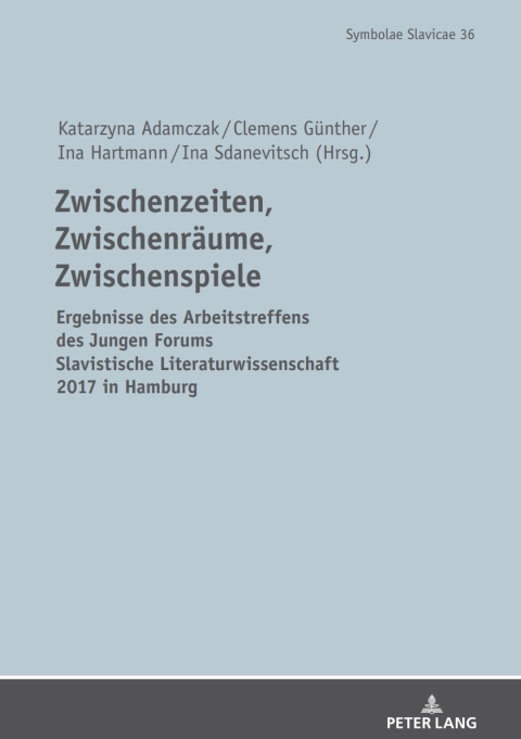 Cover image for book Zwischenzeiten, Zwischenraeume, Zwischenspiele
