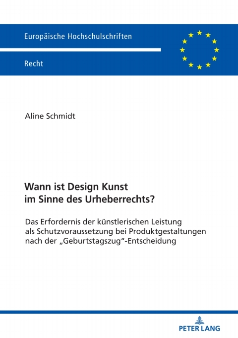 Cover image for book Wann ist Design Kunst im Sinne des Urheberrechts?