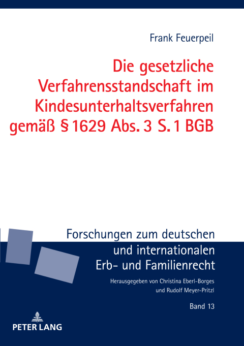 Cover image for book Die gesetzliche Verfahrensstandschaft im Kindesunterhaltsverfahren gemaeß § 1629 Abs. 3 S. 1 BGB