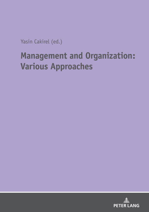 Cover image for book Management and Organization: Various Approaches