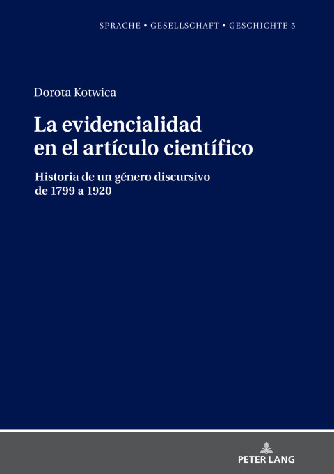Cover image for book La evidencialidad en el artículo científico