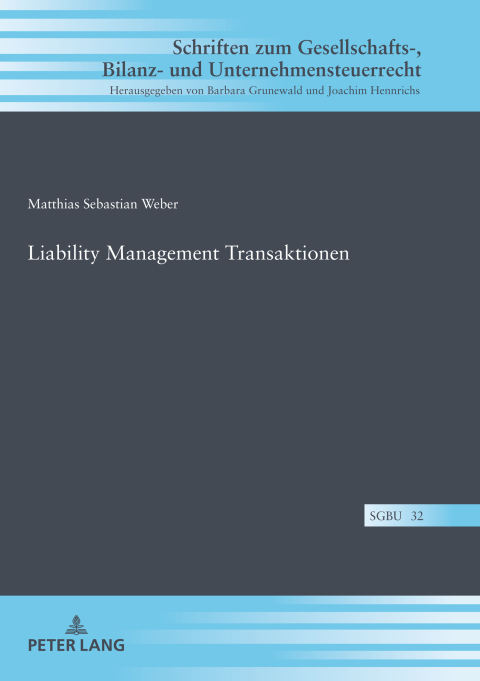 Cover image for book Liability Management Transaktionen
