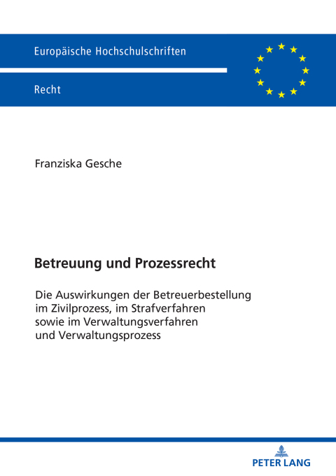 Cover image for book Betreuung und Prozessrecht