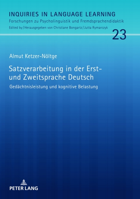 Cover image for book Satzverarbeitung in der Erst- und Zweitsprache Deutsch