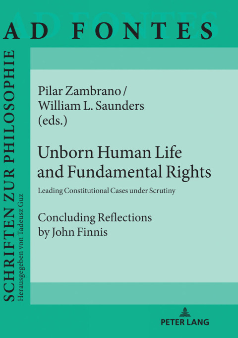 Cover image for book Unborn Human Life and Fundamental Rights