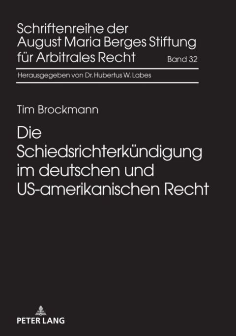 Cover image for book Die Schiedsrichterkuendigung im deutschen und US-amerikanischen Recht