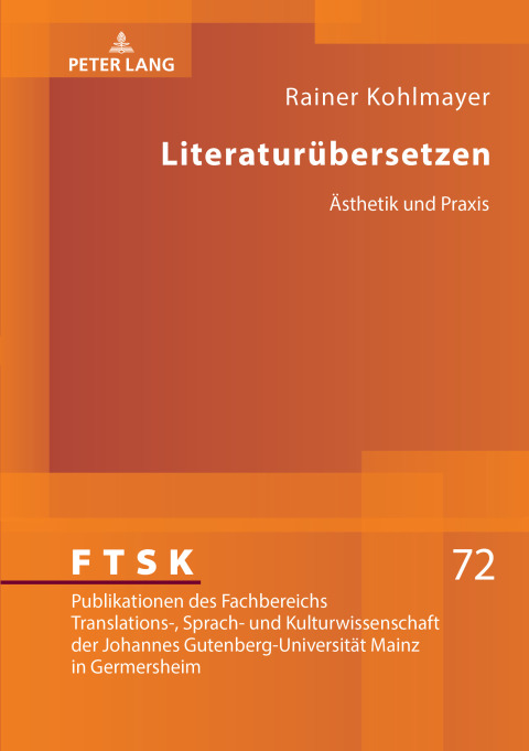 Cover image for book Literaturuebersetzen