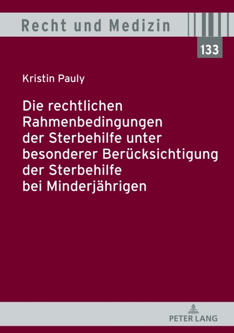Cover image for book Die rechtlichen Rahmenbedingungen der Sterbehilfe unter besonderer Beruecksichtigung der Sterbehilfe bei Minderjaehrigen