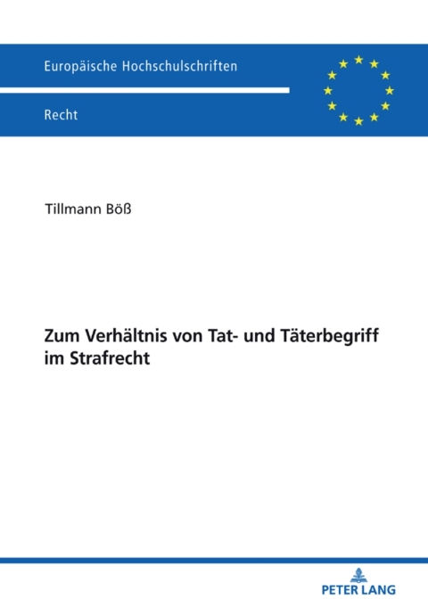 Cover image for book Zum Verhaeltnis von Tat- und Taeterbegriff im Strafrecht