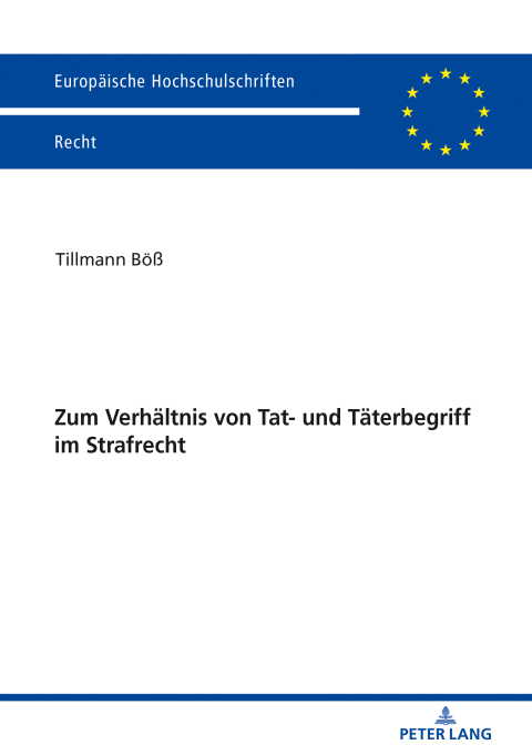 Cover image for book Zum Verhaeltnis von Tat- und Taeterbegriff im Strafrecht