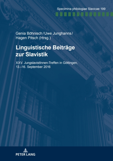 Cover image for book Linguistische Beitraege zur Slavistik
