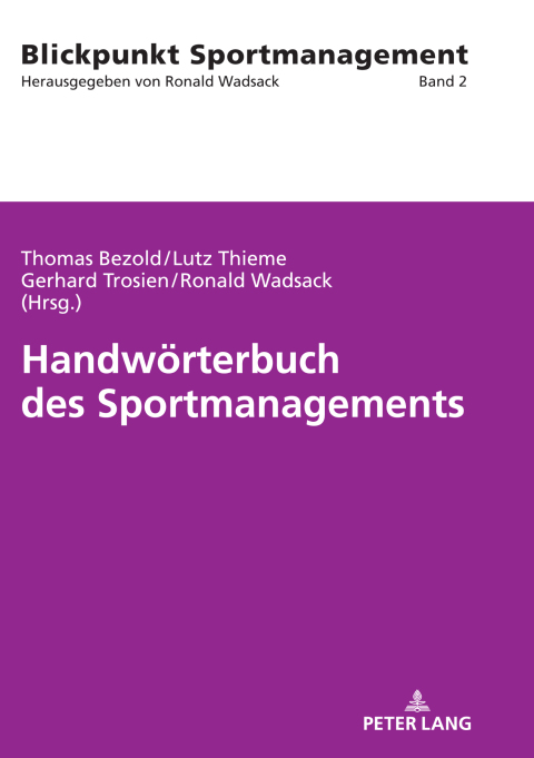 Cover image for book Handwörterbuch des Sportmanagements