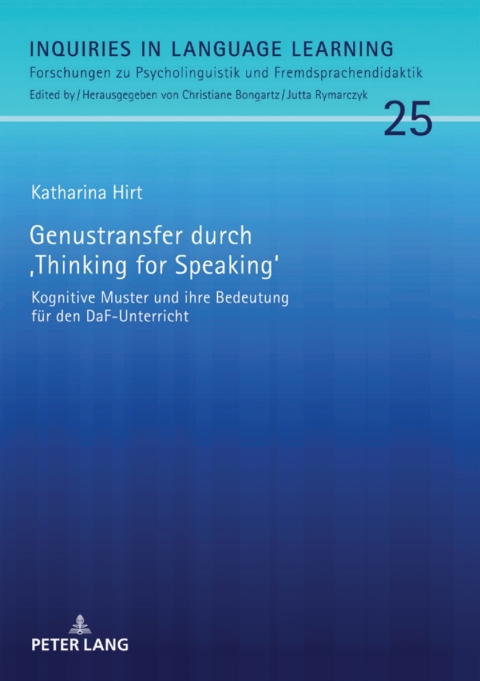 Cover image for book Genustransfer durch «Thinking for Speaking»