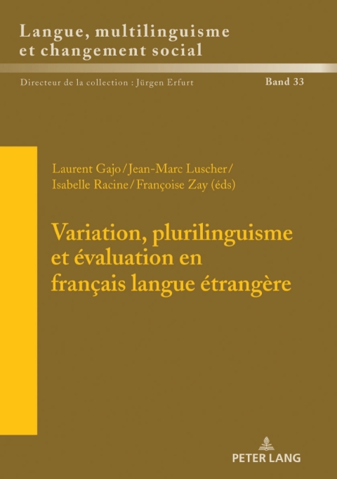 Cover image for book Variation, plurilinguisme et évaluation en français langue étrangère