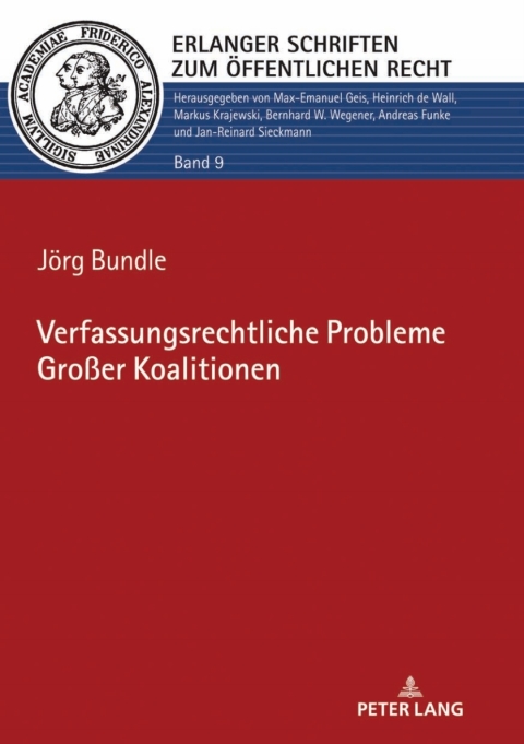 Cover image for book Verfassungsrechtliche Probleme Großer Koalitionen
