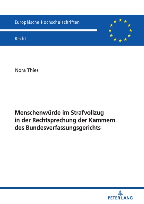 Cover image for book Menschenwuerde im Strafvollzug in der Rechtsprechung der Kammern des Bundesverfassungsgerichts