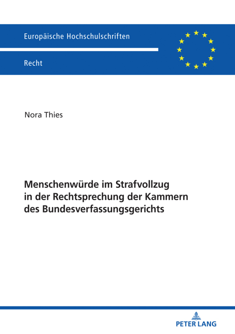 Cover image for book Menschenwuerde im Strafvollzug in der Rechtsprechung der Kammern des Bundesverfassungsgerichts