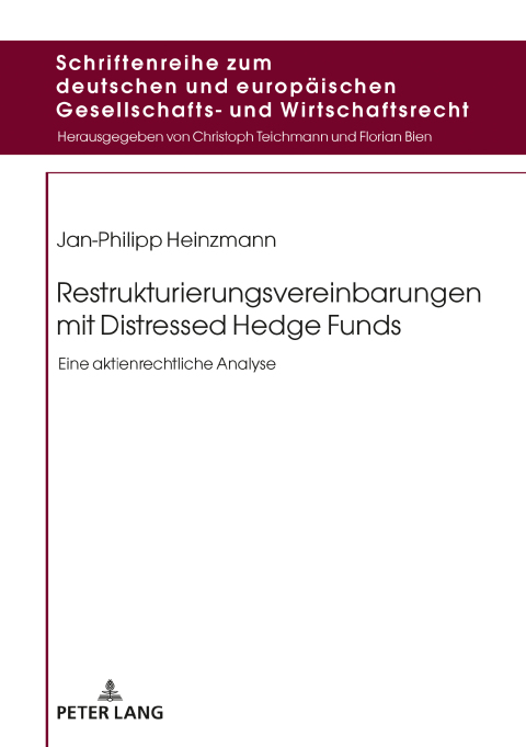 Cover image for book Restrukturierungsvereinbarungen mit Distressed Hedge Funds