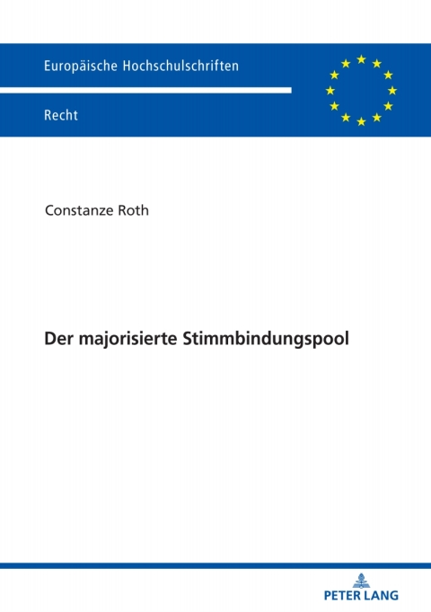 Cover image for book Der majorisierte Stimmbindungspool