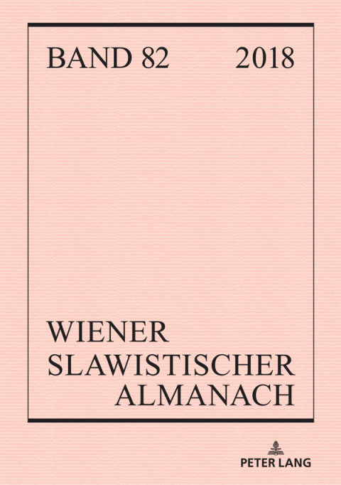 Cover image for book Wiener Slawistischer Almanach Band 82/2019