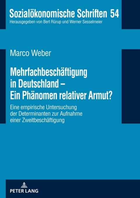 Cover image for book Mehrfachbeschaeftigung in Deutschland - Ein Phaenomen relativer Armut?