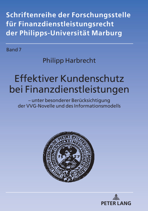 Cover image for book Effektiver Kundenschutz bei Finanzdienstleistungen
