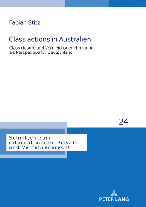 Cover image for book Class actions in Australien