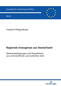 صورة الغلاف: Regionale Erzeugnisse aus Deutschland 1st edition 9783631791950
