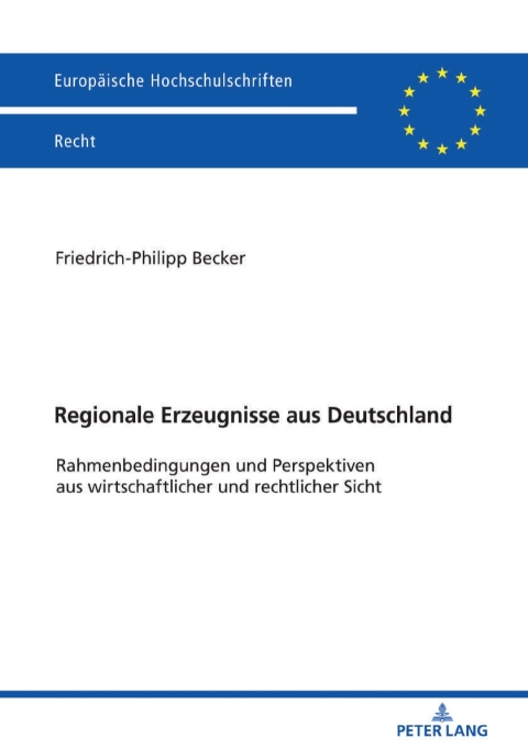 Cover image for book Regionale Erzeugnisse aus Deutschland