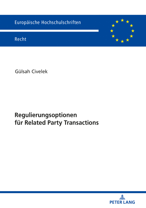Cover image for book Regulierungsoptionen fuer Related Party Transactions